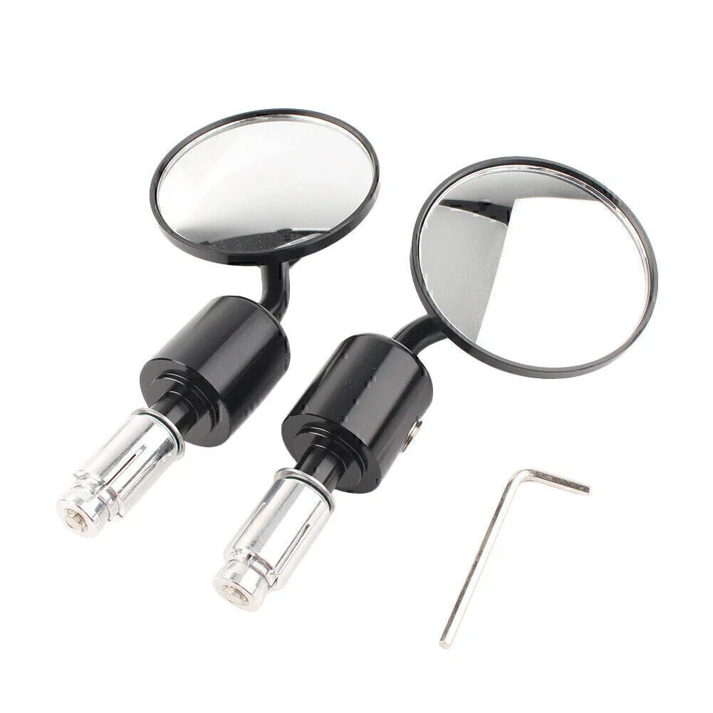 CNC 7/8" Round Bar End Mirrors for Universal Motorcycle