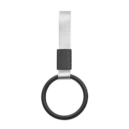 Black Round JDM Tsurikawa Ring Handle Strap for Train Bus Drift Charm