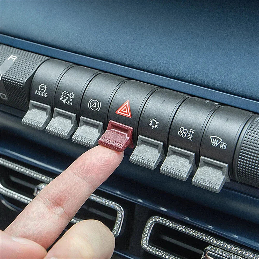 7Pcs Air Conditioning Control Button Stickers for BYD Dolphin Seagull