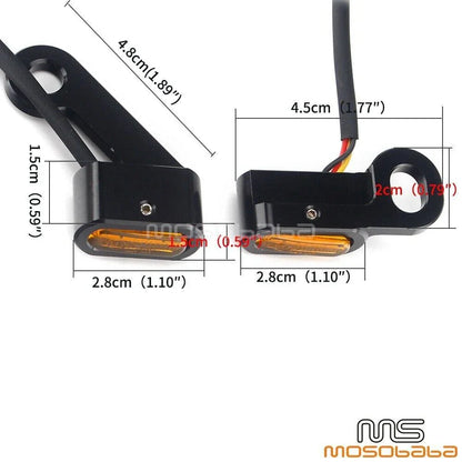 Mini LED Turn Signal Lights for Harley Softail Dyna Touring (2014-2023)