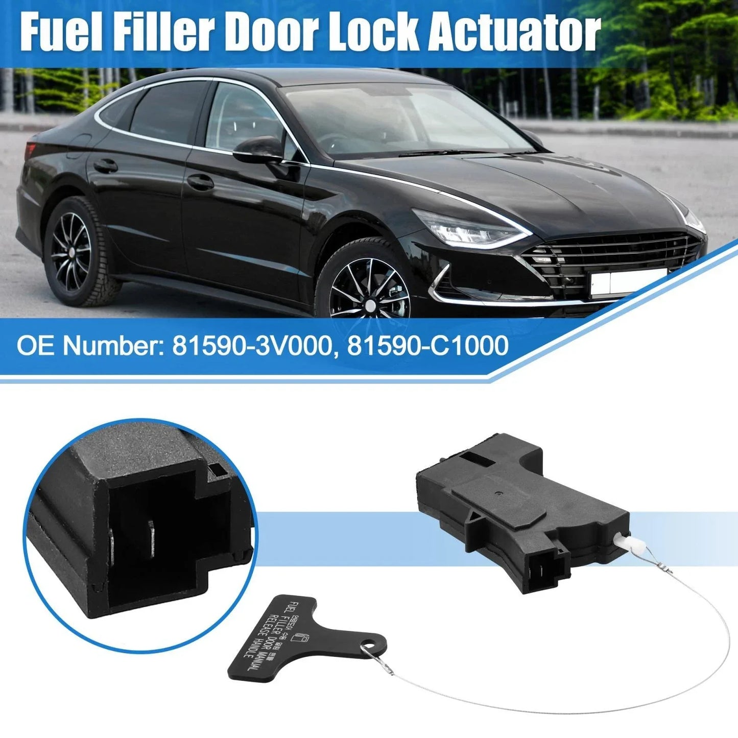 Fuel Door Lock Actuator for Hyundai Sonata Azera & Kia Optima (2011-2015)