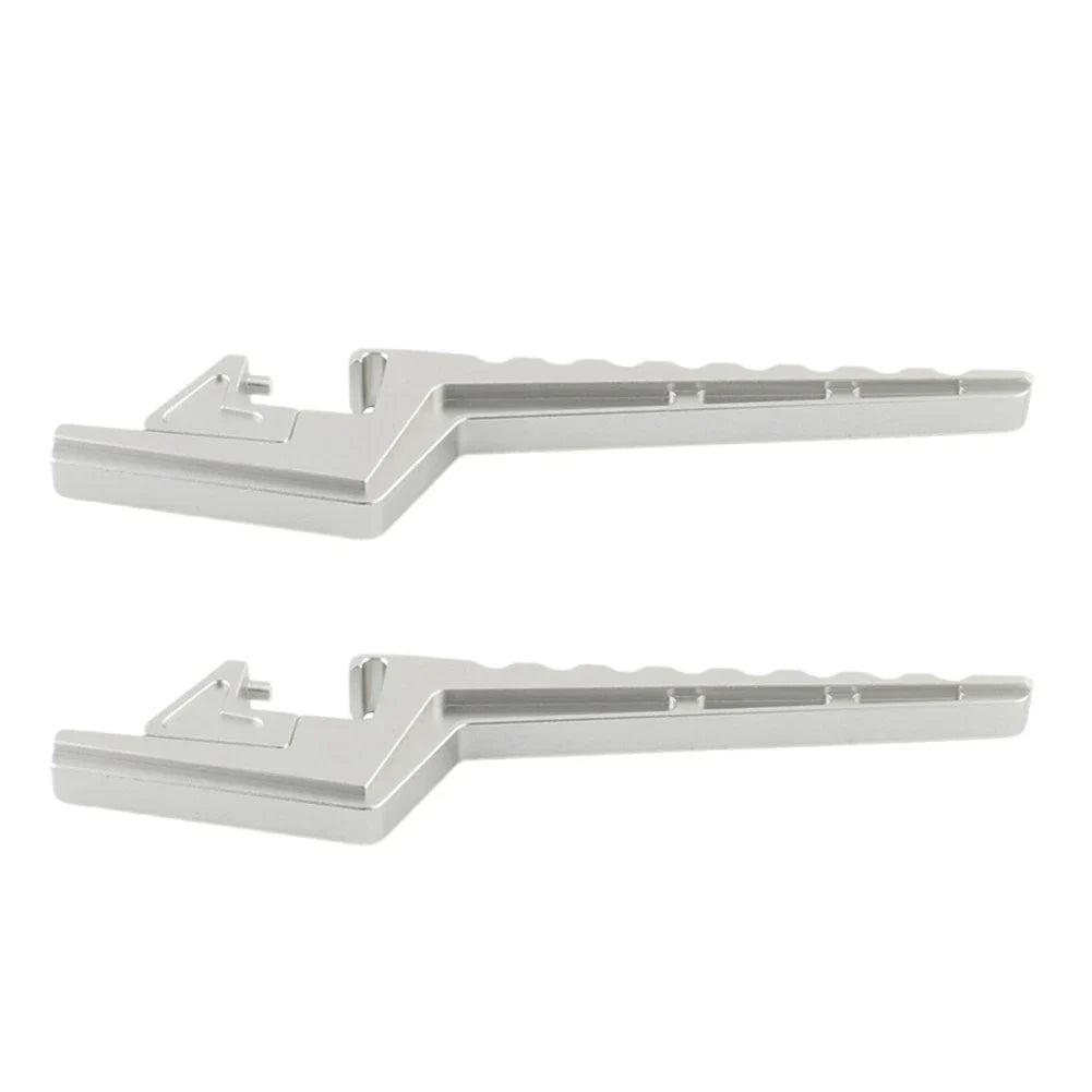 Silver Passenger Footpeg Extensions for Surron Light Bee X/S X/L1E (2020-2023)