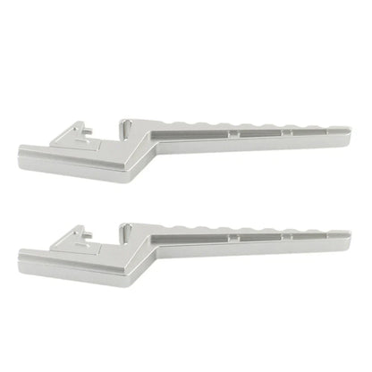 Silver Passenger Footpeg Extensions for Surron Light Bee X/S X/L1E (2020-2023)