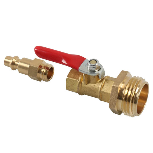 1/4 Inch Male Quick Connect Plug for RV Winterize Blowout Adapter