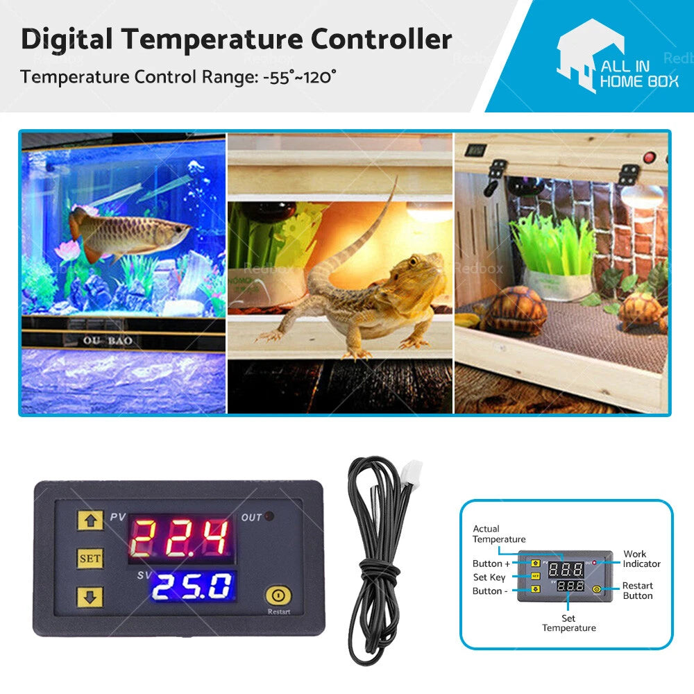 12V Digital Temperature Controller Thermostat for Car