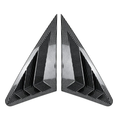 Carbon Rear Window Louver Cover Trim for Audi A3 S3 RS3 Sedan (2014-2020)