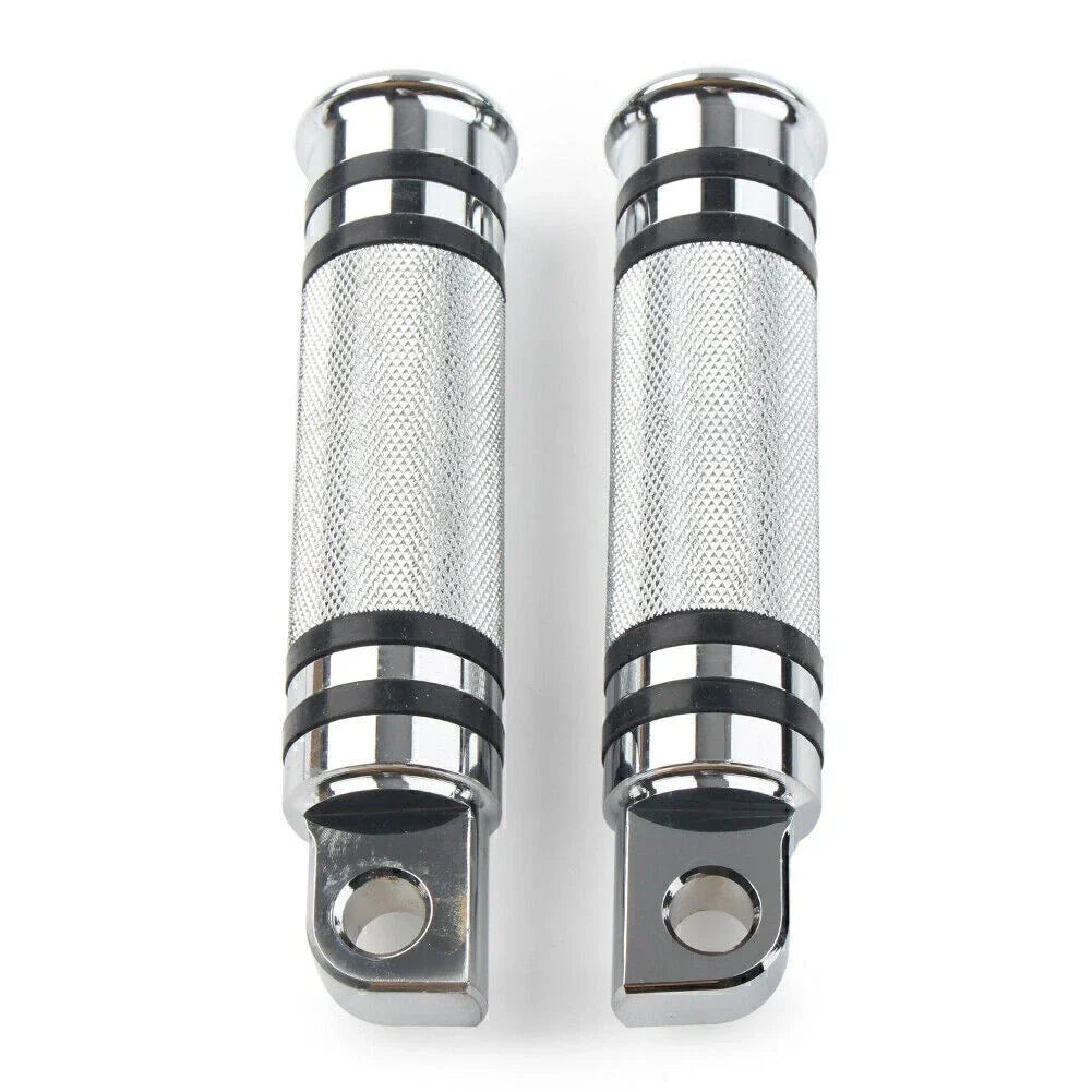 Chrome Aluminum H-D Male Mount Footpegs Footrests for Harley Davidson