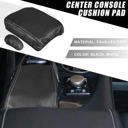 Center Console Pad Kit Armrest Cover for Lexus RX350 (2015-2022) Black White