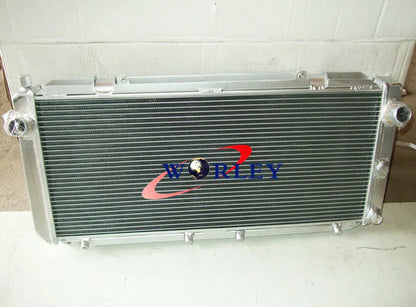 Aluminum Radiator + Black Hose for Toyota MR2 SW20 3SGTE (1990-1997)