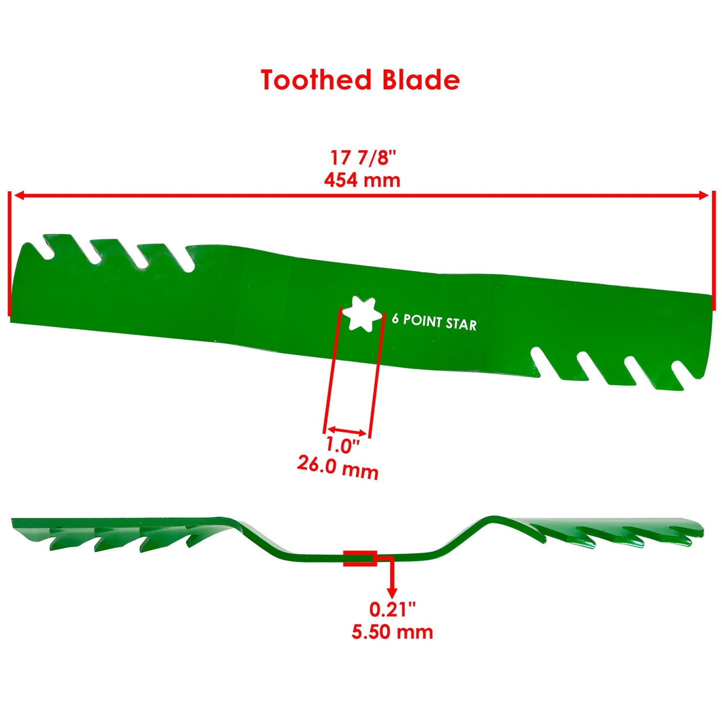 50 Inch Deck Blade with Nut Replacement for MTD Cub Cadet (2000–2010)