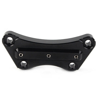 Black Top Handlebar Riser Clamp for Harley Touring Street Road King (2008-2023)