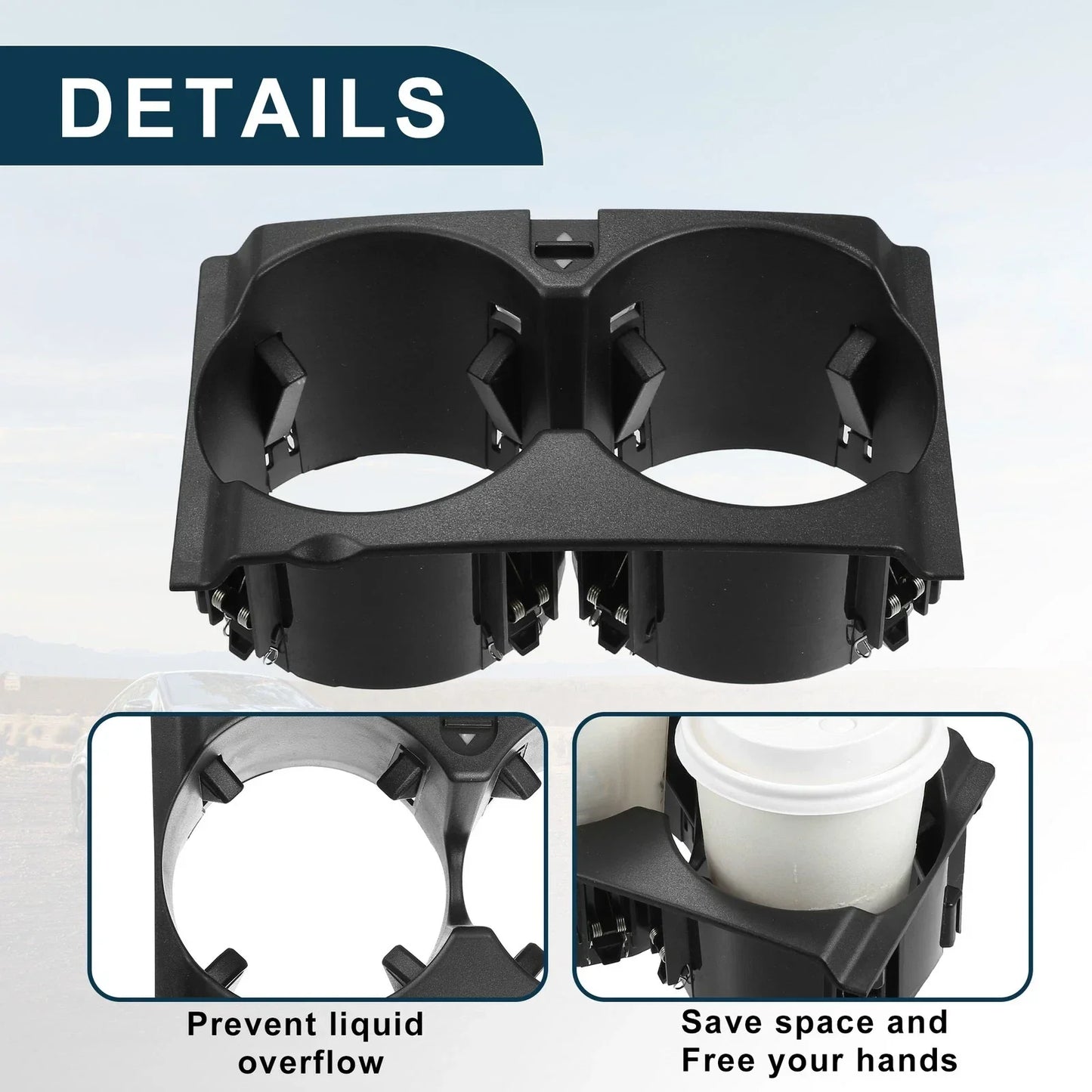 Cup Holder for Mercedes-Benz E350 2010-2013 2 x Drink Holders