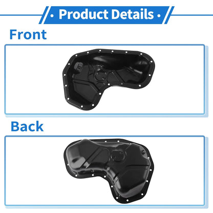 Engine Oil Pan for Lexus RX350 Base V6 3.5L Aluminum Alloy Black (2007-2015)