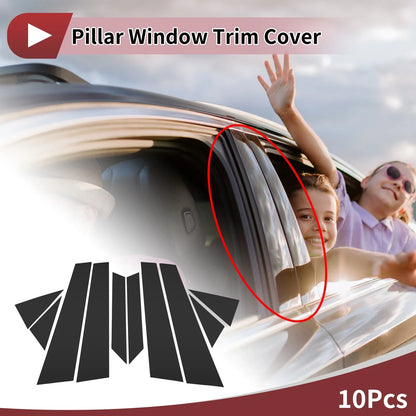 Door Pillar Window Trim for Hyundai Sonata YF (2010-2014) Black