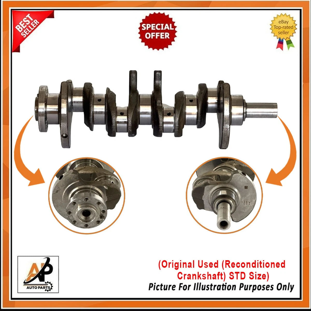 Crankshaft Bearing Set Replacement for Citroen 2.0 BlueHDi DW10 (2012–2019)