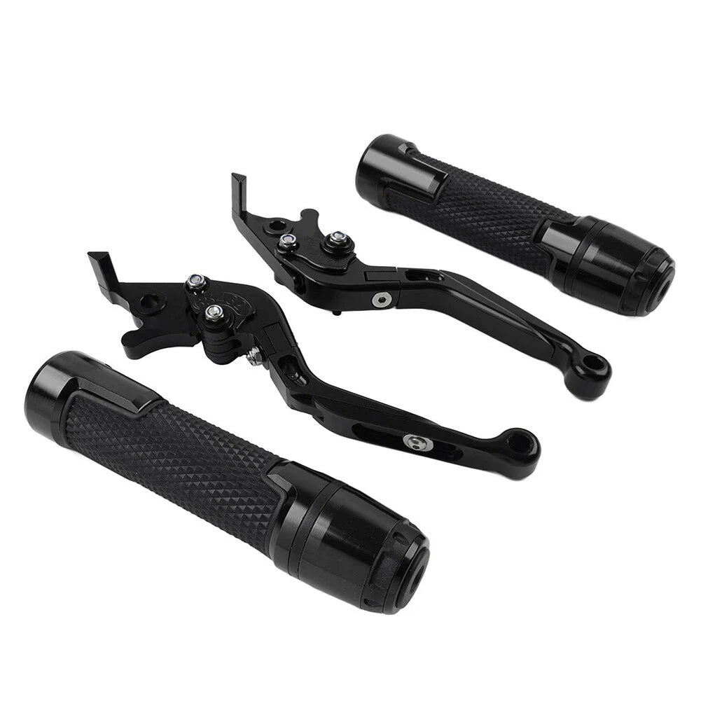 Black Extendable Brake Clutch Levers Grips for BMW R1200GS ADV (2004-2018)