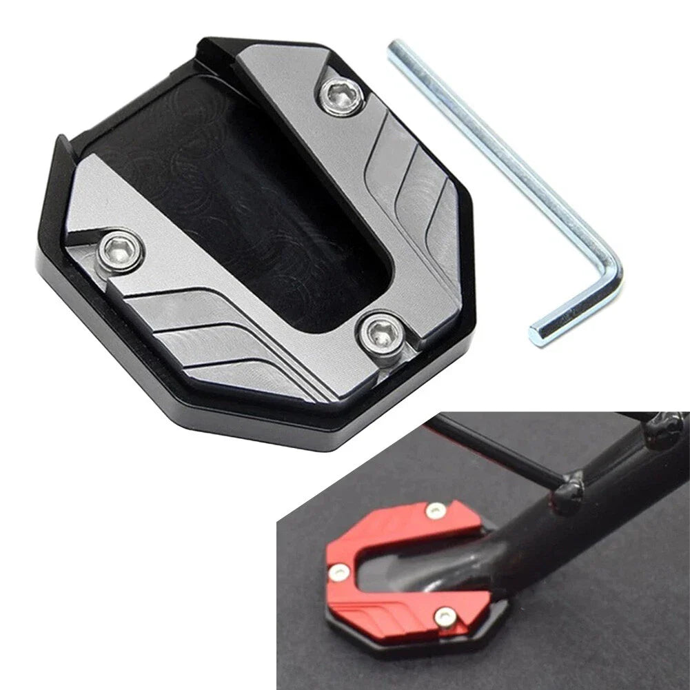 Kickstand Extender Pad for Motorcycle Bikes Side Stand Support