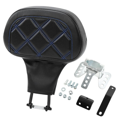 Driver Backrest Pad for Harley Touring Street Road Glide (1988-2023) Black