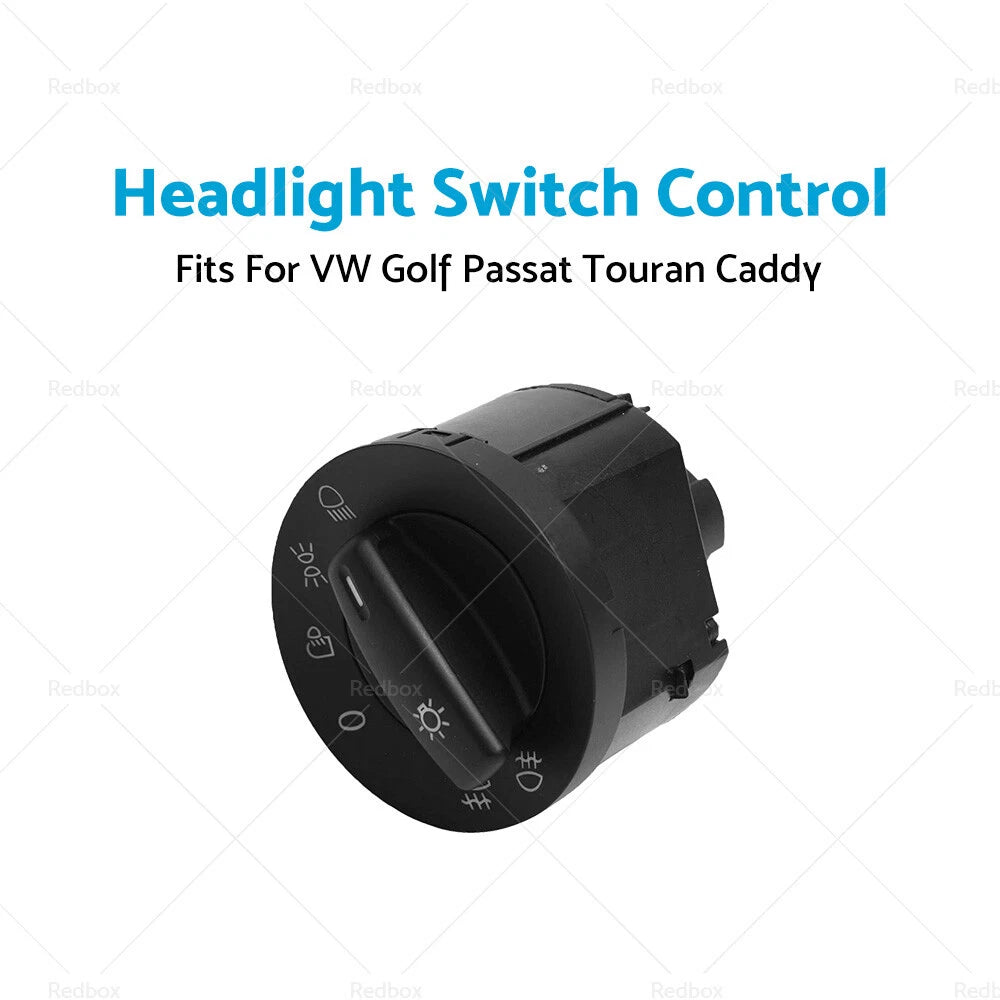 Headlight Light Switch Control Button for VW Golf Mk5, Passat, Touran, Caddy (2004-2009)