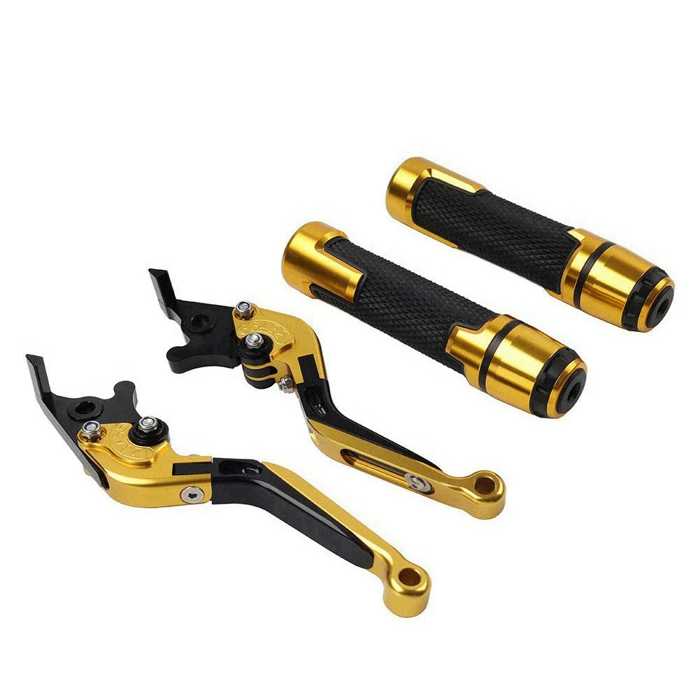 Folding Extendable Brake Clutch Lever Grip Set for Thruxton/Street Cup (2016-2023)