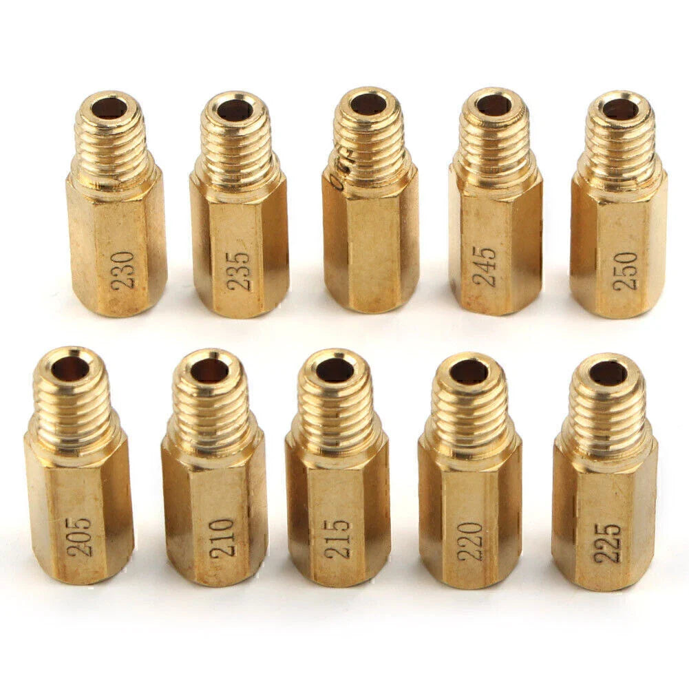 10 x Carburetor Main Jets & Pilot Jet Kit for PWK OKO CVK 205-250