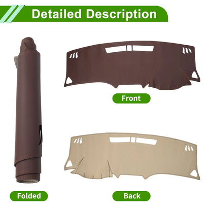 Dashboard Cover Mat for Chevrolet Equinox 2018-2019 Brown