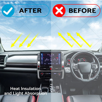 Non-Slip Dash Mat Cover for Toyota Hilux (2020-2024) Black