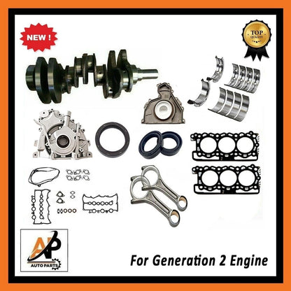Crankshaft Engine Rebuild Part Kit Replacement for Jaguar F-PACE (2016–2020)