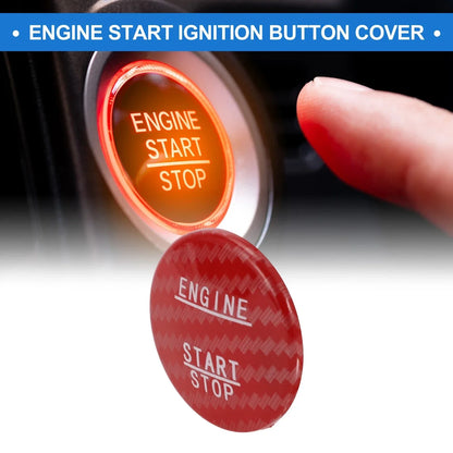Car Push Start Button Cover for Mercedes Benz W176 (2012-2018) - Red 3.5cm