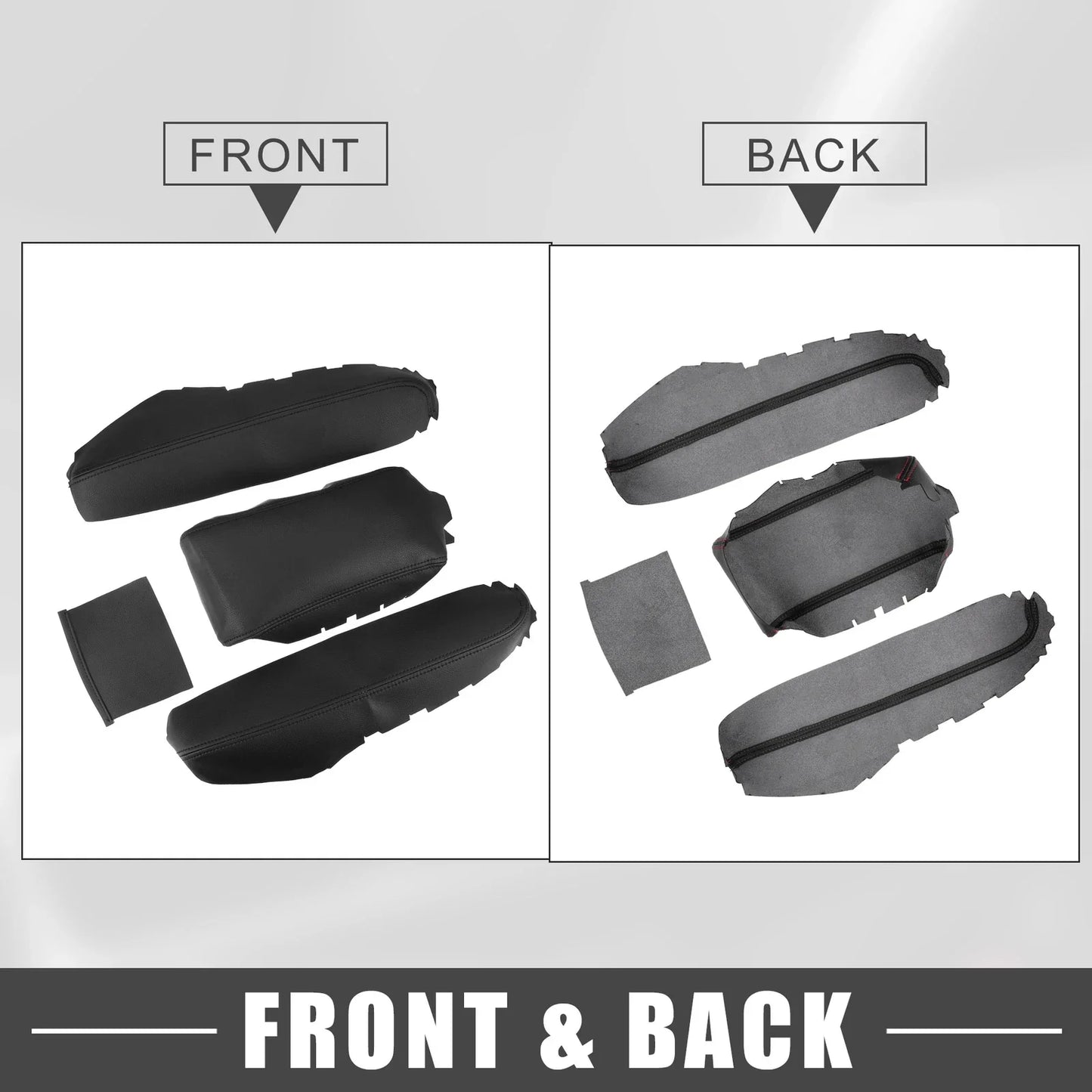 Black Car Auto Armrest Protector Cover Pad for Honda Civic (2016-2021)