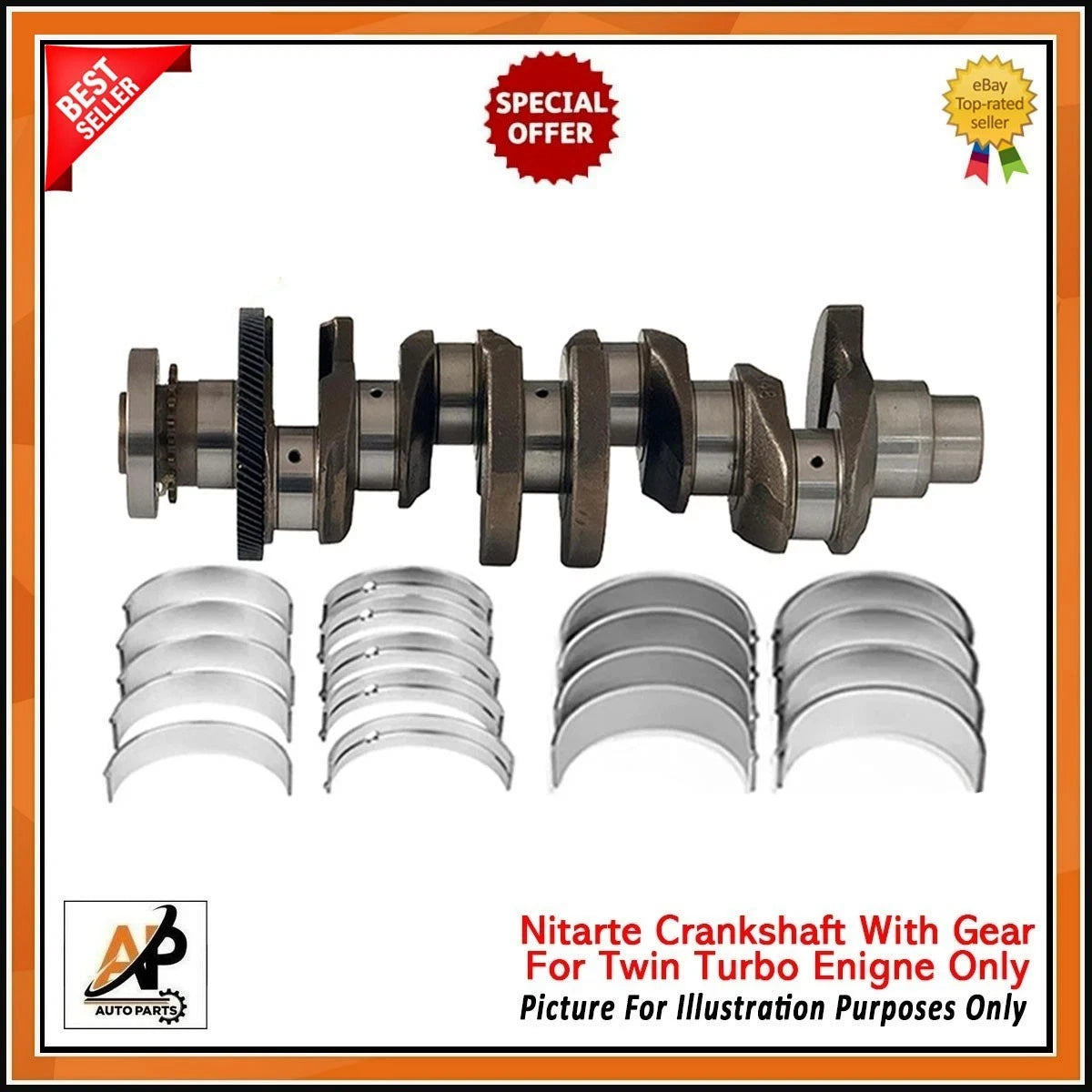 Crankshaft and Bearings Replacement for Jaguar XF XE F Pace E Pace (2016–2024)