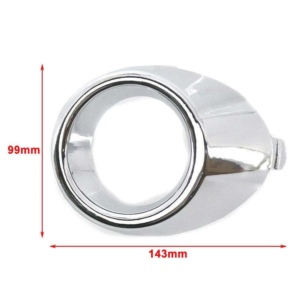 Chrome Front Fog Light Lamp Cover Trim for Ford Fiesta (2008-2012)