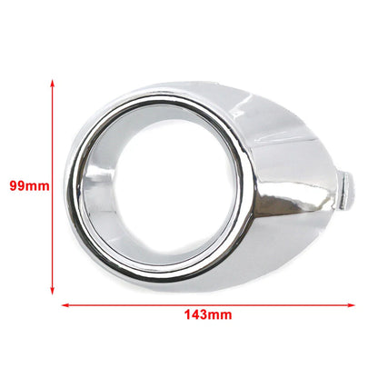 Chrome Front Fog Light Lamp Cover Trim for Ford Fiesta (2008-2012)