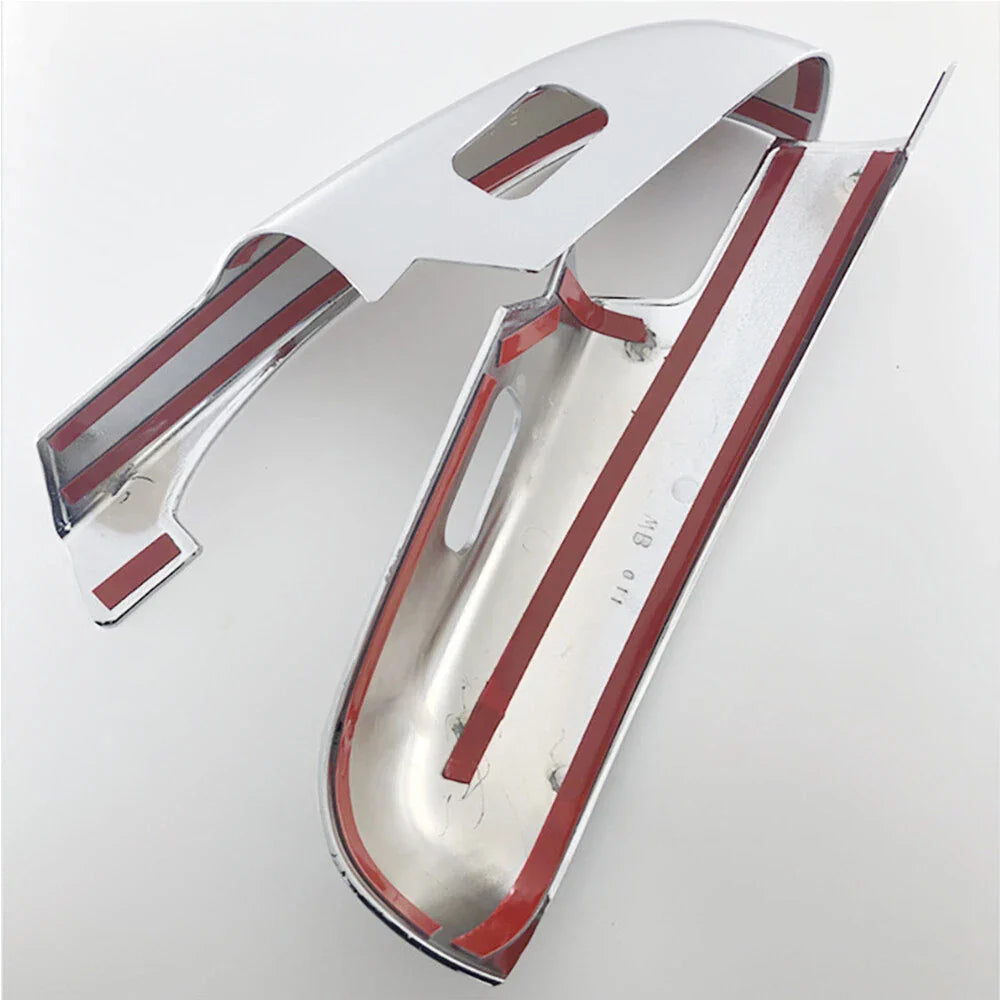 Silver ABS Lower Mirror Covers for Chevy Silverado GMC Sierra Tahoe Yukon