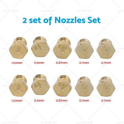 LPG Gas Jet Set 5-30PCS for Burner Hob Conversion Nozzle Injector