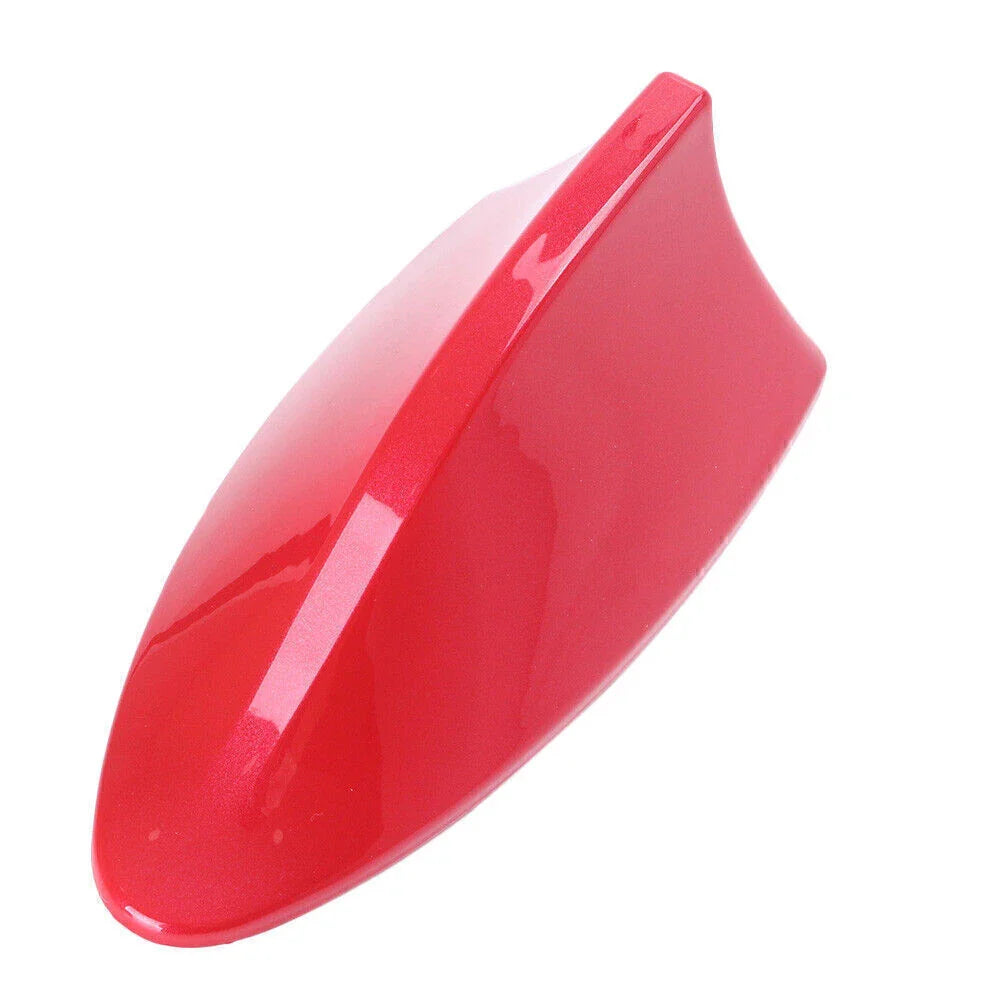 Red Shark Fin Roof Antenna Radio Receiver for Universal Cars