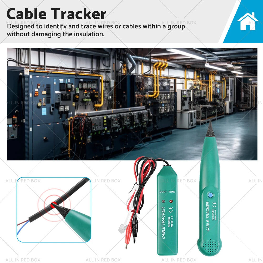 Cable Finder Tone Generator Probe Tracker for Wire Network Telephone