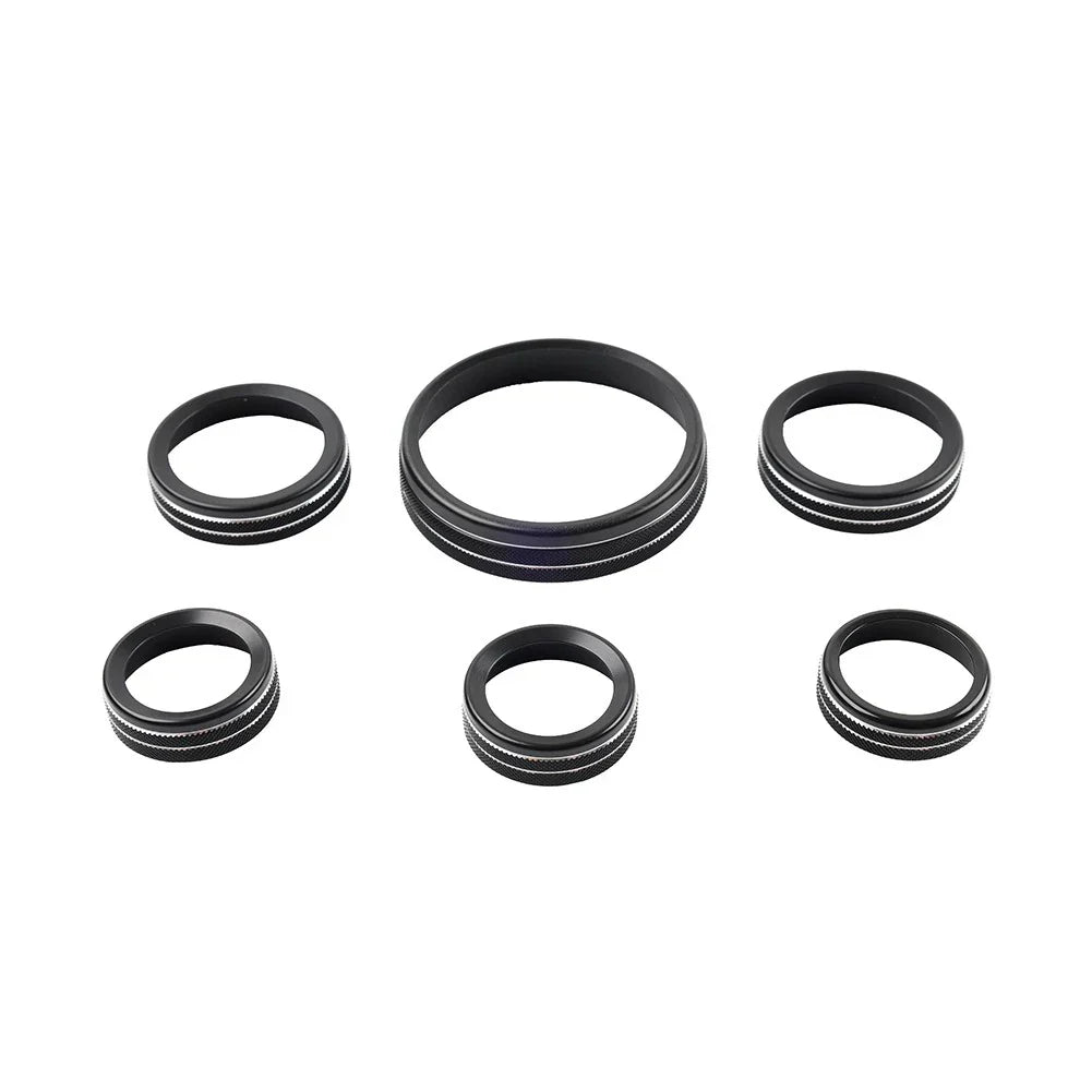 Stereo Tune Knob Headlight Switch Covers for Ford Bronco (2021-2022) Black