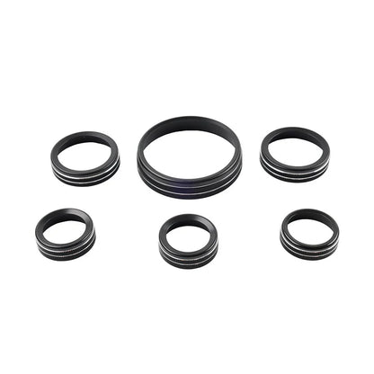 Stereo Tune Knob Headlight Switch Covers for Ford Bronco (2021-2022) Black