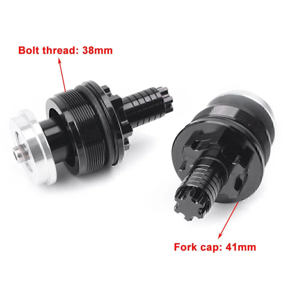 Front Fork Shock Absorber Screw Cover Caps for Yamaha YZF-R25/R3