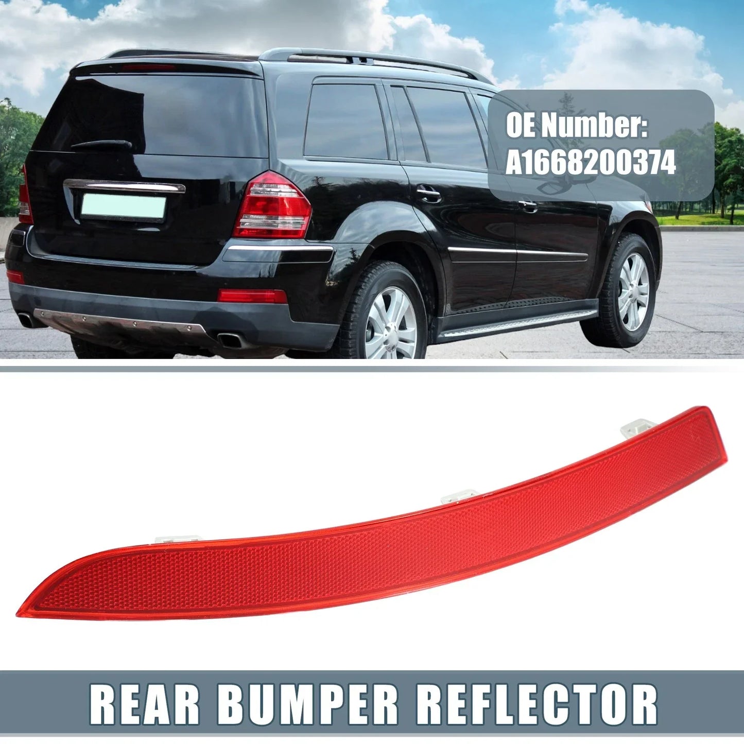Rear Left Bumper Reflector for Mercedes-Benz GL450 (2013-2016)