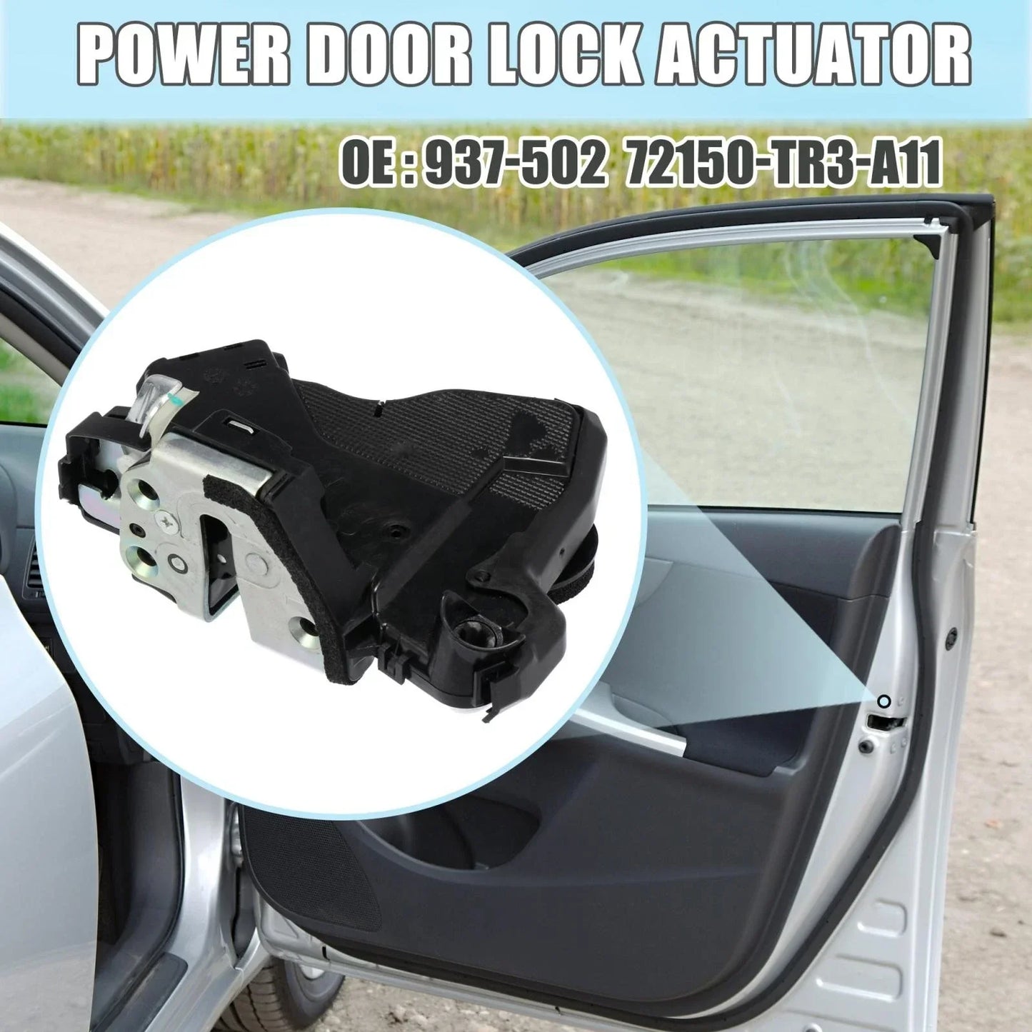 Power Door Lock Actuator Front Left for Honda Civic, MDX, RDX (2012-2019)