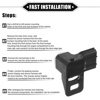 Reverse Parking Assist Sensor for Honda Civic 2012-2015 - ABS White