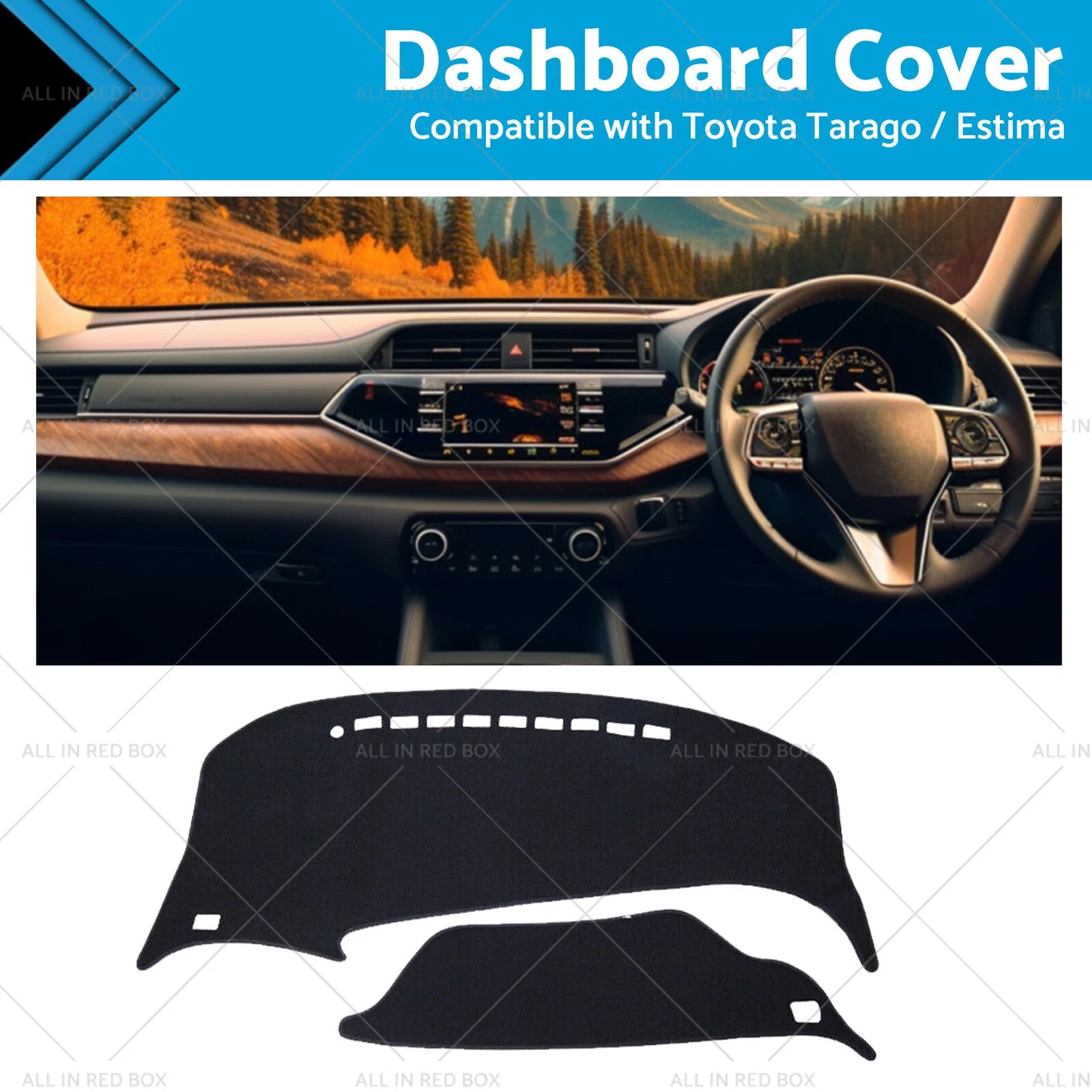 Dash Mat for Toyota Previa 2006-2019 XR50 Estima Tarago Dashboard