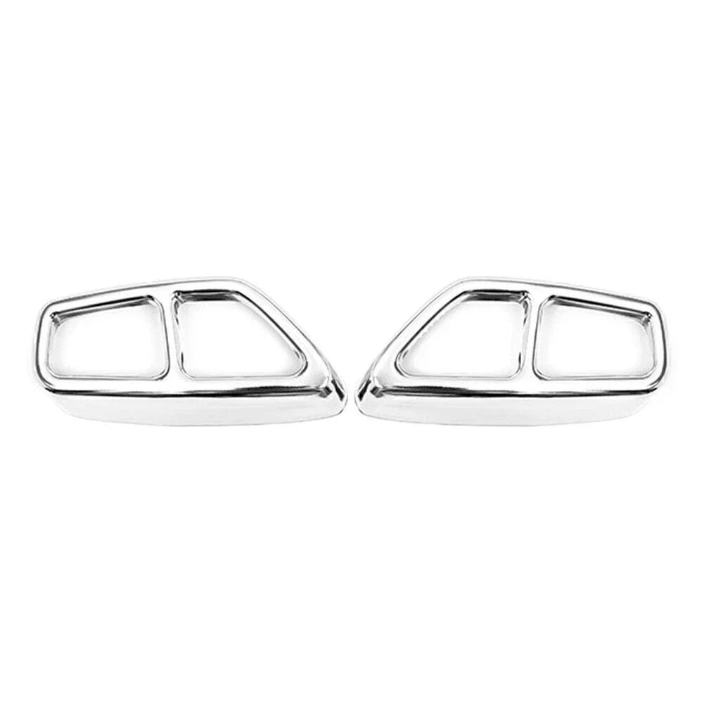 Muffler Pipe Tip Tailpipe Trim Cover Chrome for BMW 5 Series (2017-2023)