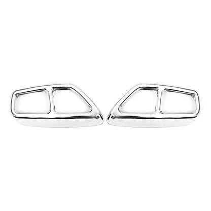 Muffler Pipe Tip Tailpipe Trim Cover Chrome for BMW 5 Series (2017-2023)