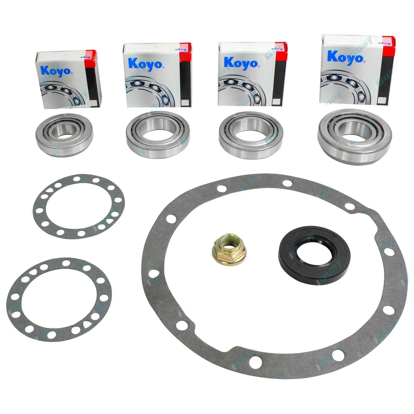 Front or Rear Diff Bearing Rebuild Kit + Oil for Landcruiser HJ45 HJ47 HJ60
