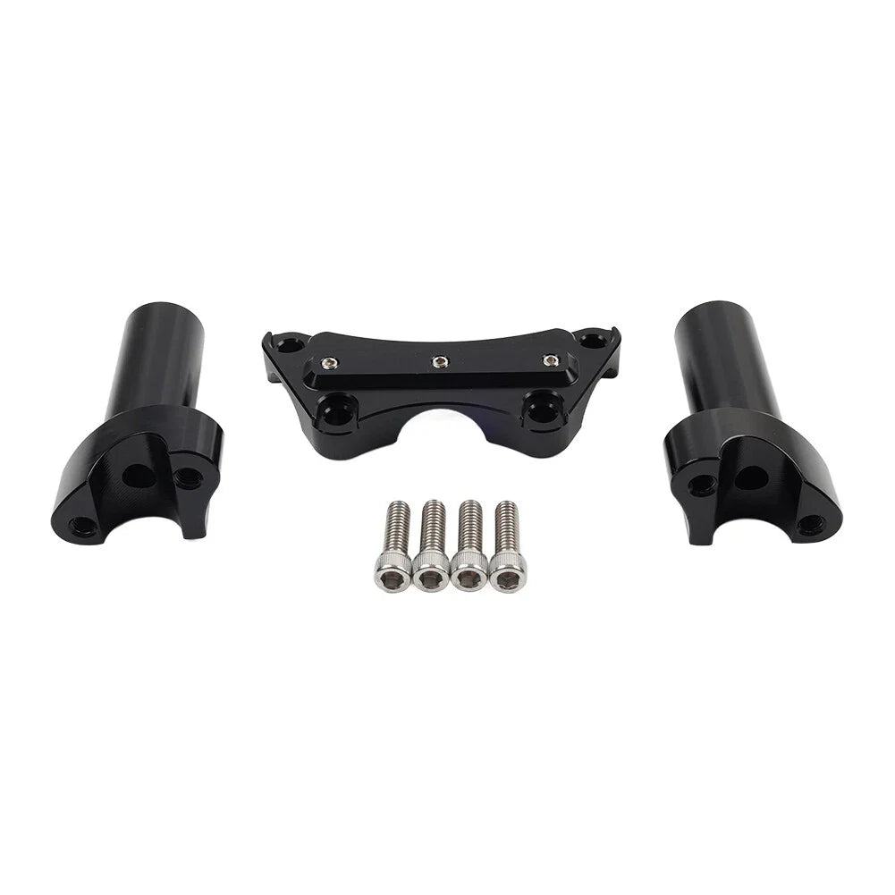 3.5" Handlebar Riser & Top Clamp for Harley Dyna, Tour, Road Glide (2006-2023)