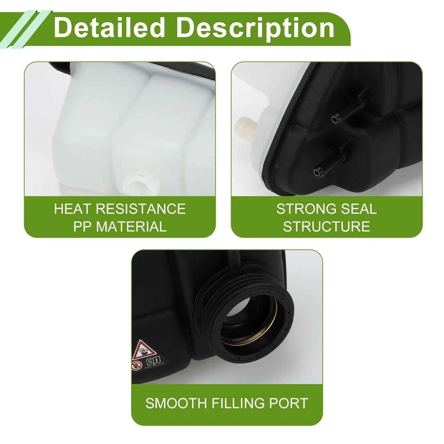 Coolant Expansion Overflow Tank for Mercedes CL55 AMG (2003-2011)