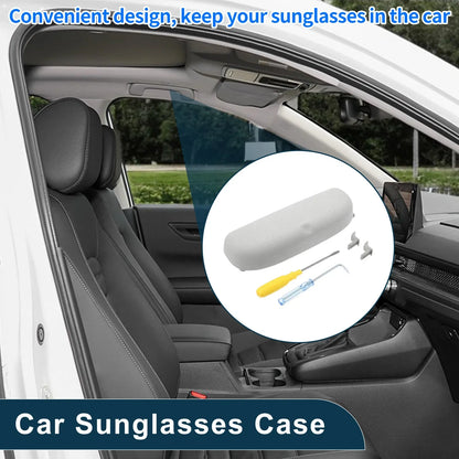 Sunglasses Case for Porsche Cayenne Eyeglasses Holder Storage Box Suede Grey